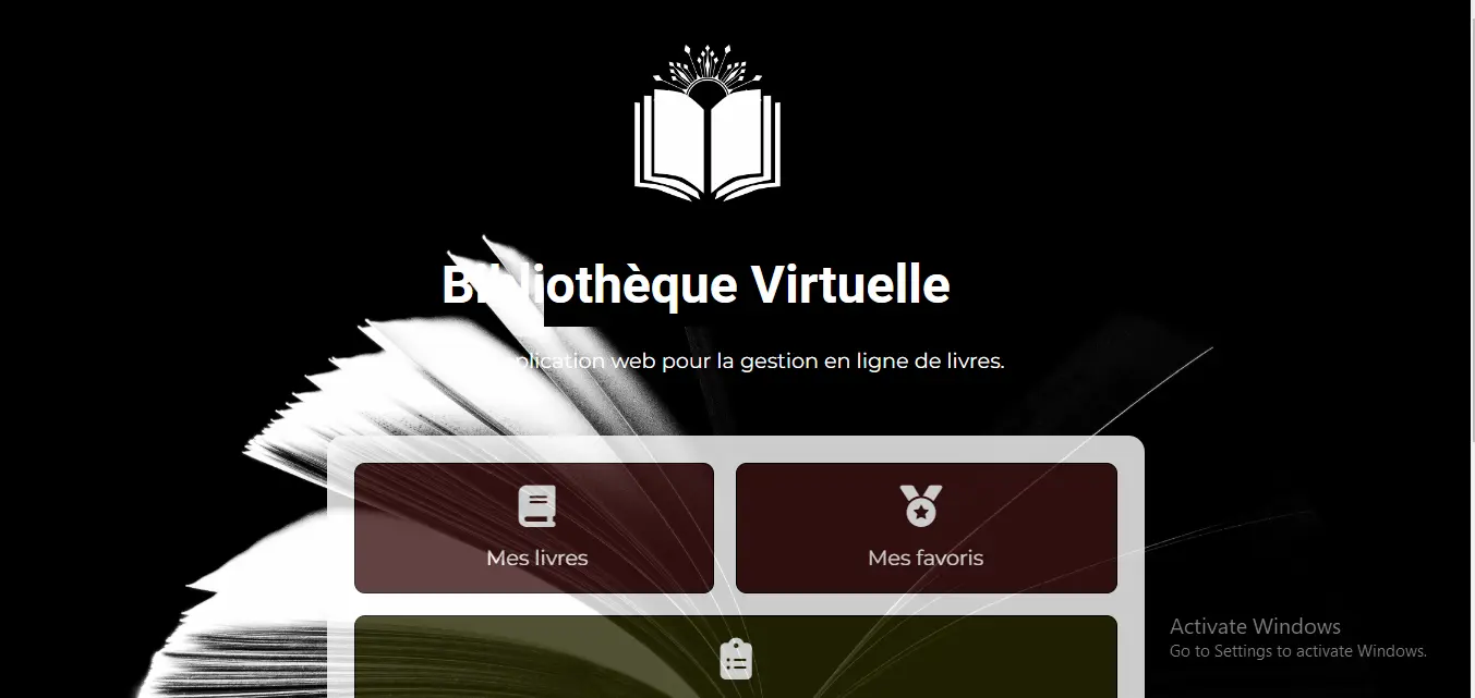 une image du site web bibliothèque virtuelle.